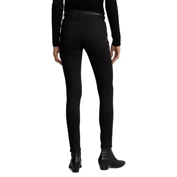 Polo Ralph Lauren Tompkins Super Skinny Black Jeans, Size 27 - New Tags - Picture 2 of 5